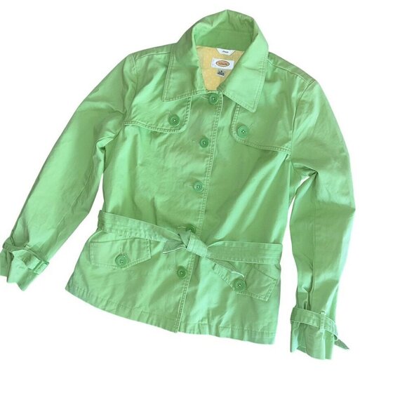 Talbots Jackets & Blazers - Talbots Stretch Pea Coat Jacket Size 8 Tie Waist Pistachio Size Medium